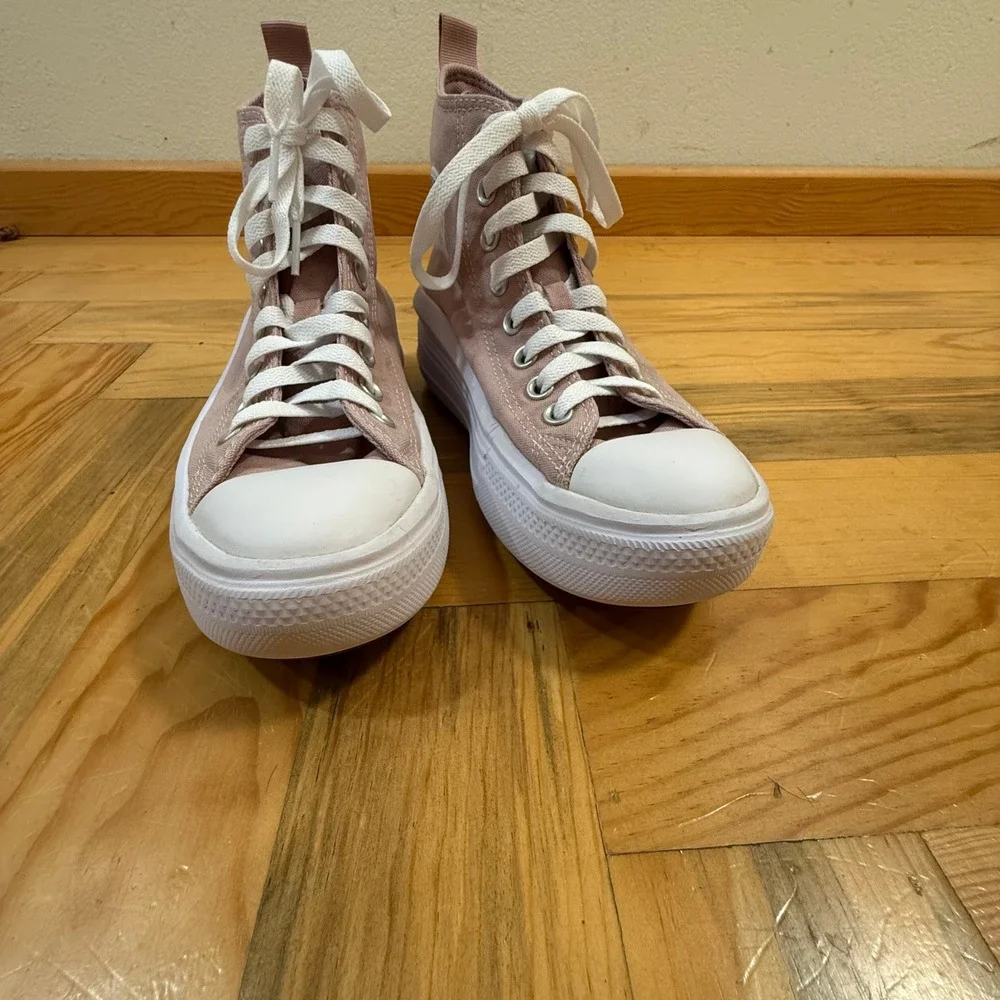 Converse Chuck Taylor All Star Move High Top Pink Sneaker Shoes Youth‎ Size 5